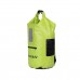 Drybag 30 liters with 3 pockets green